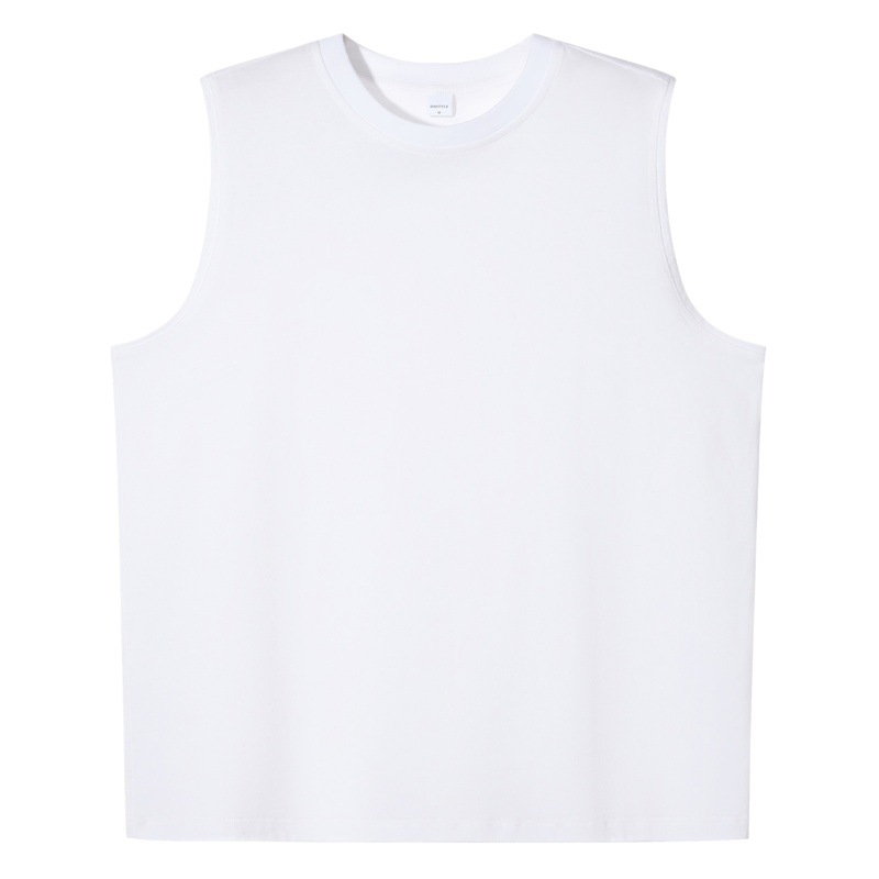 Playera sin Mangas de Algodón Pesado 245g de Algodón, Sin Mangas, para Gimnasio