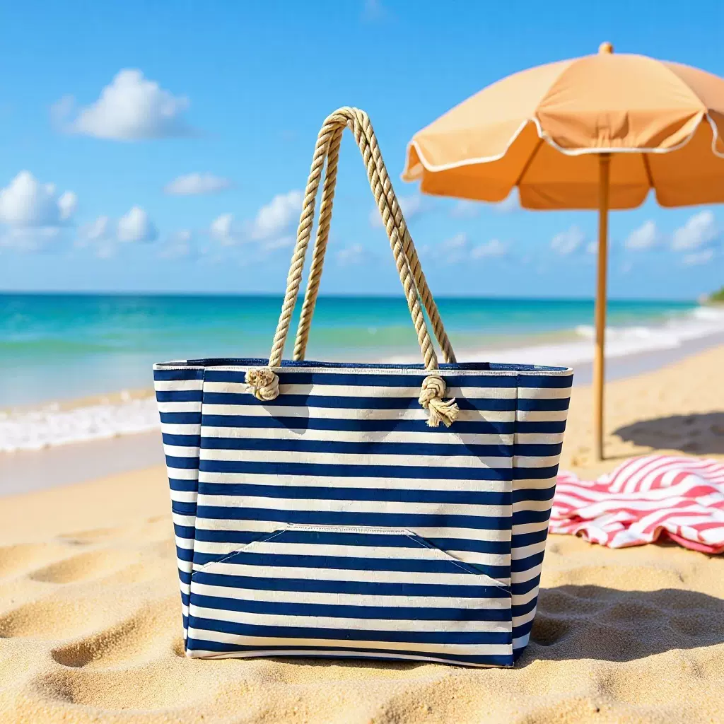 跨境TEMU专供时尚牛津布沙滩休闲包超大号旅行多功能包