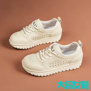 软底舒适妈妈运动鞋2025春夏新款透气软底不累脚女鞋休闲大码女鞋