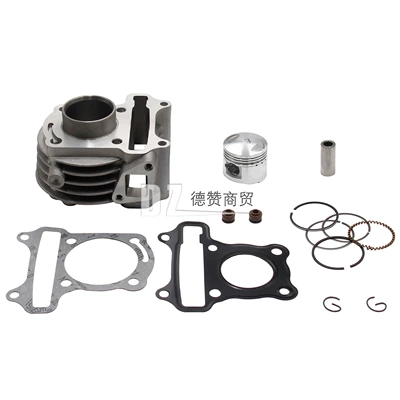 Motorcycle ACCessories Cylinder GY6-50 Engine Cylinder Kit GY6 50CC Set Cylinder Piston 39MM (Cylinder and parts)