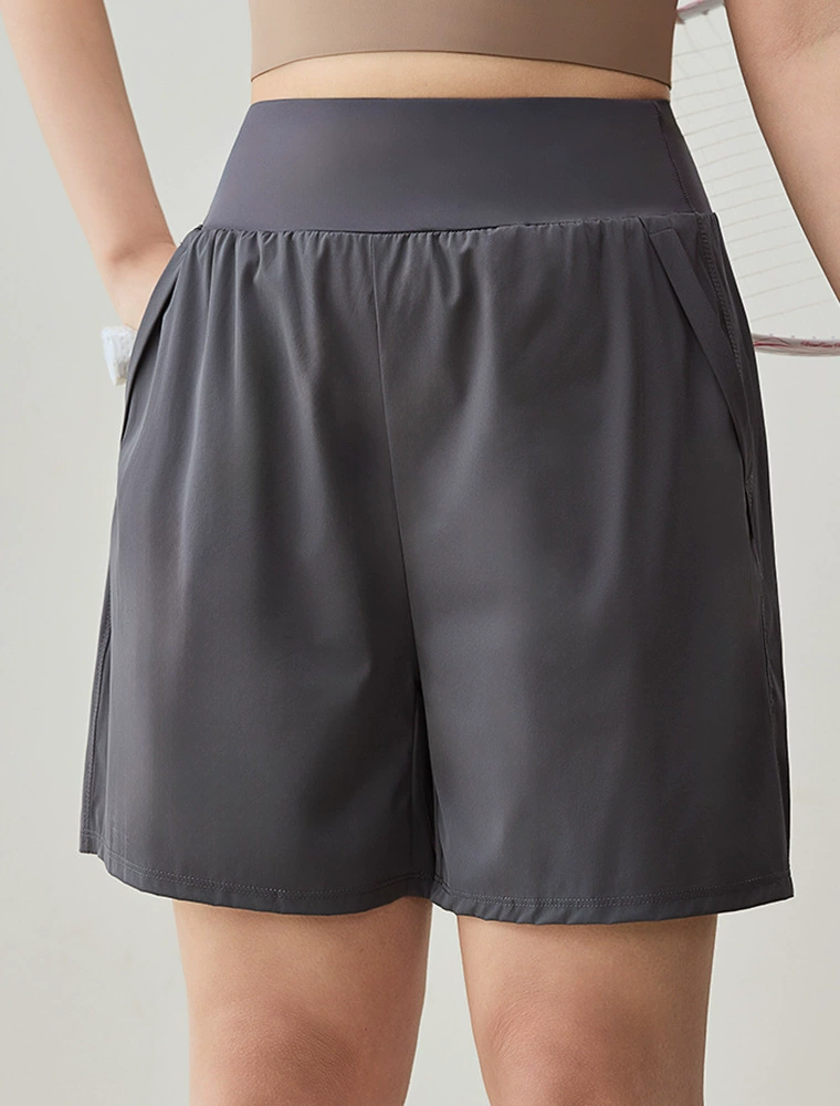 Sports shorts, trousers, breathable quick dry waist belt, yoga clothing for badminton, high waist, for running