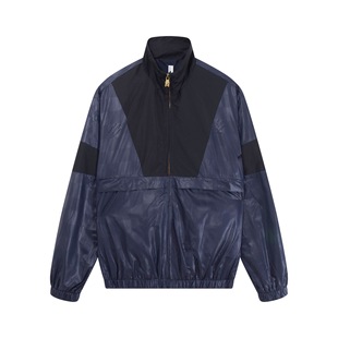 Cross-Border High Version Lujia New Denim Embossed Casual Sports Splicing Technology Hardware Original Label Men's and Women's Suits