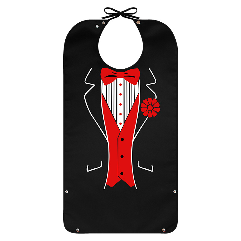 Fábrica de suministro transfronterizo babero para los ancianos para comer cuidado multifuncional para los ancianos babero delantal a prueba de aceite