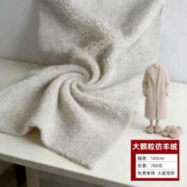 大熊颗粒绒 羊羔绒服装鞋材面料 大熊苏尔羊羔毛服装面料
