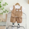 Ginger bow tie, vest