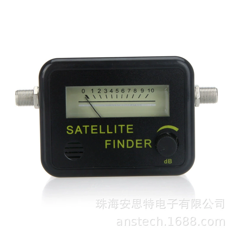 9501 Звездный искатель на черном фоне желтое слово SAT FINDER Satellite Finder