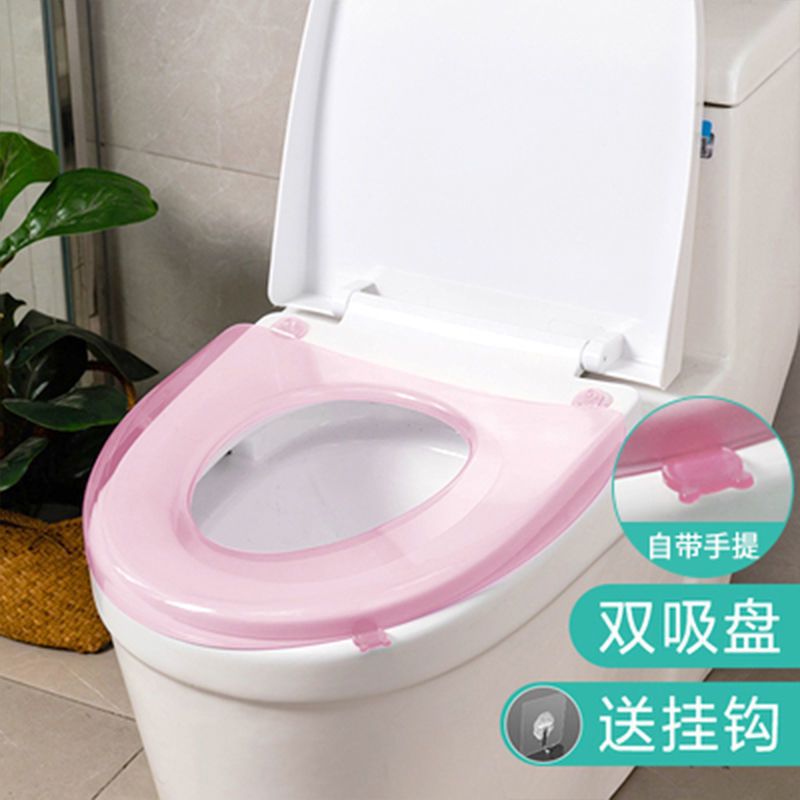 Cojín de inodoro, cubierta de inodoro universal para inodoro doméstico, impermeable, limpiable y lavable, cubierta de inodoro conveniente para cuatro estaciones