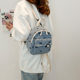 Backpack High-Looking Ins Korean Style Bow Small Bag New Korean Style Girl Large Capacity Casual Backpack
