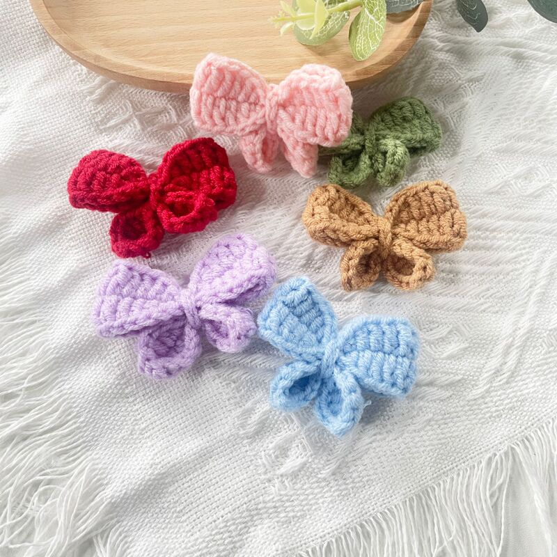 Hand-woven bow hand crochet flower clothing accessories lace accessories hair accessories hand hook small flower flowers Hand-woven bow hand crochet flower clothing accessories lace accessories hair accessories hand hook small flower flowers