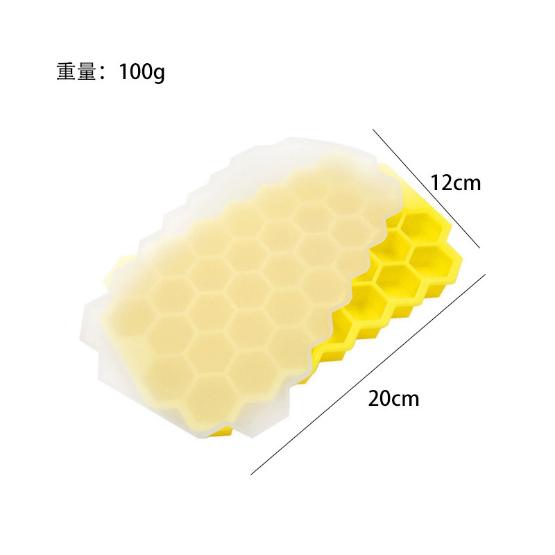 Molde de bloque de hielo congelado con cubierta de silicona rejilla de hielo fabricación de película de hielo cráneo cuadrado máquina de hielo cóctel hockey película de hielo