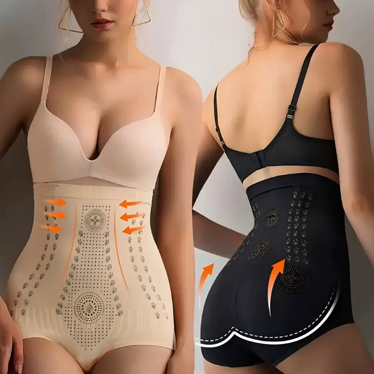 跨境欧美女士高腰塑形内裤收腹提臀全覆盖束腰收腹优雅塑身衣秋冬