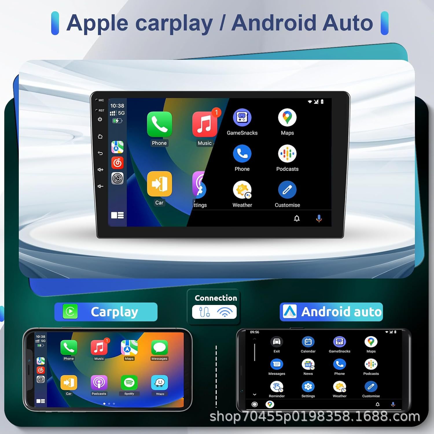 Adecuado para 03-10 Suzuki Swift Suzuki Swift Android Car Control de navegación Carplay inalámbrico