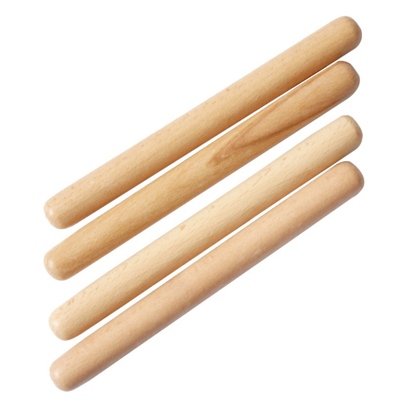 Fábrica al por mayor de madera para niños ritmo palo instrumento de percusión jardín de infantes educación temprana instrumento musical de madera ciencia y educación Juguetes