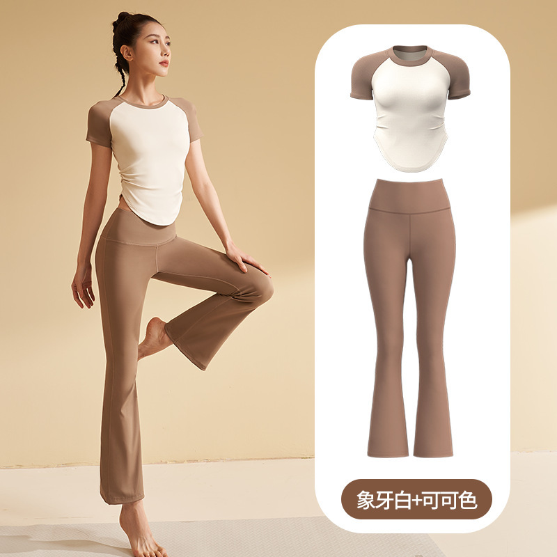 Juyitang Spring and Autumn Yoga Sports Suit Women's Running Fitness Pilates Outdoor Wear Yoga Clothes