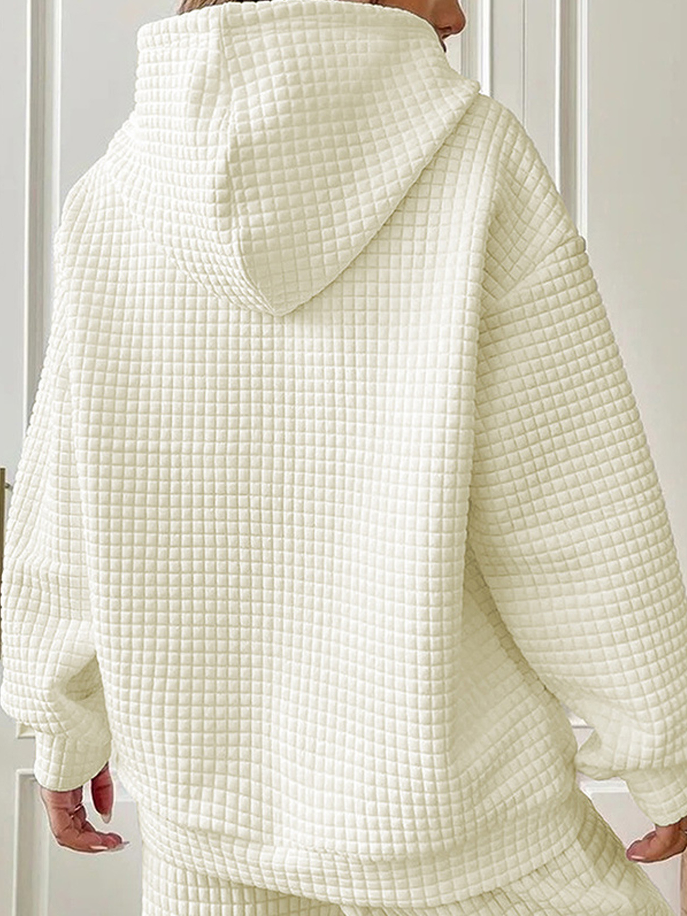 Sudadera mujer halloween con capucha waffle otoño invierno_voghion.com