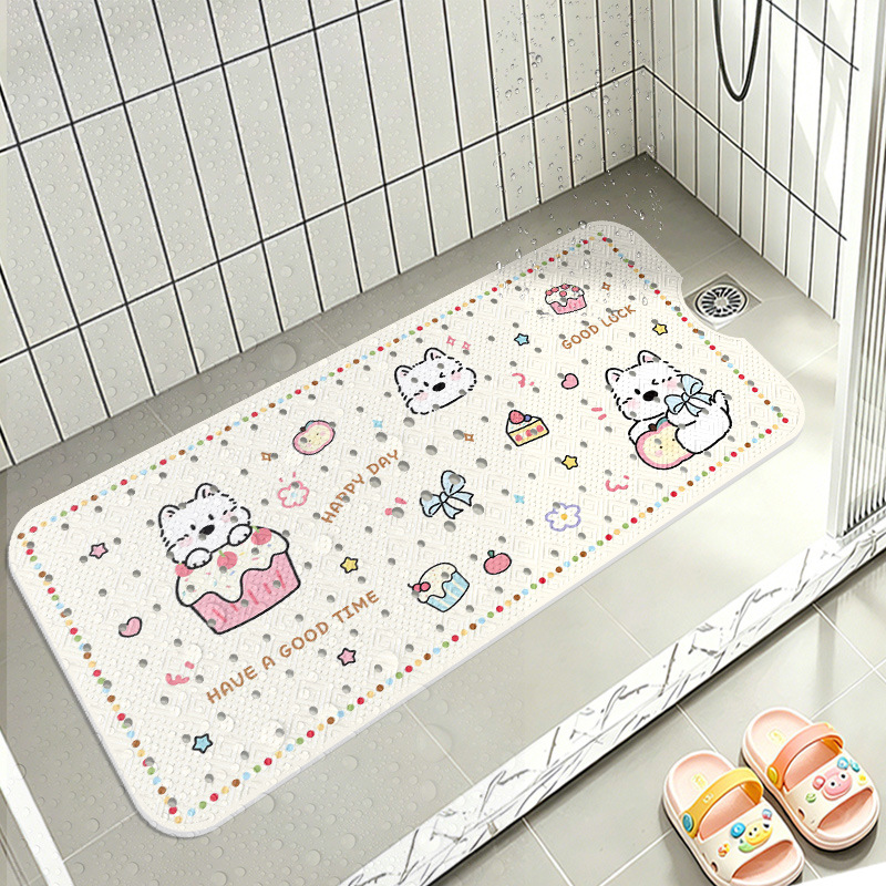 Toy Car with Hole-Shaped Suction Cup Foot Mat Temu Amazon Can Ship on Behalf of Children's Bath Anti-Slip Floor Mat to Prevent Falls