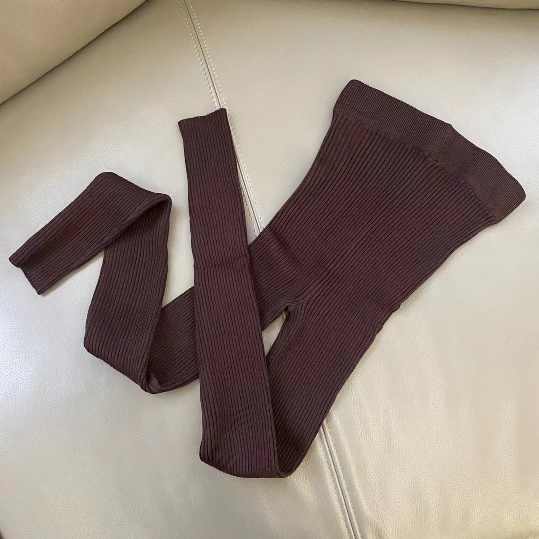 Maillard coreano celebridad en línea ins suave punto polainas pantalones a juego para las mujeres entrega directa de fábrica