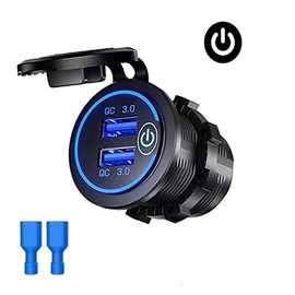 12v24V改装usb充电器接口超级快充防水汽车摩托车加装手机充电头