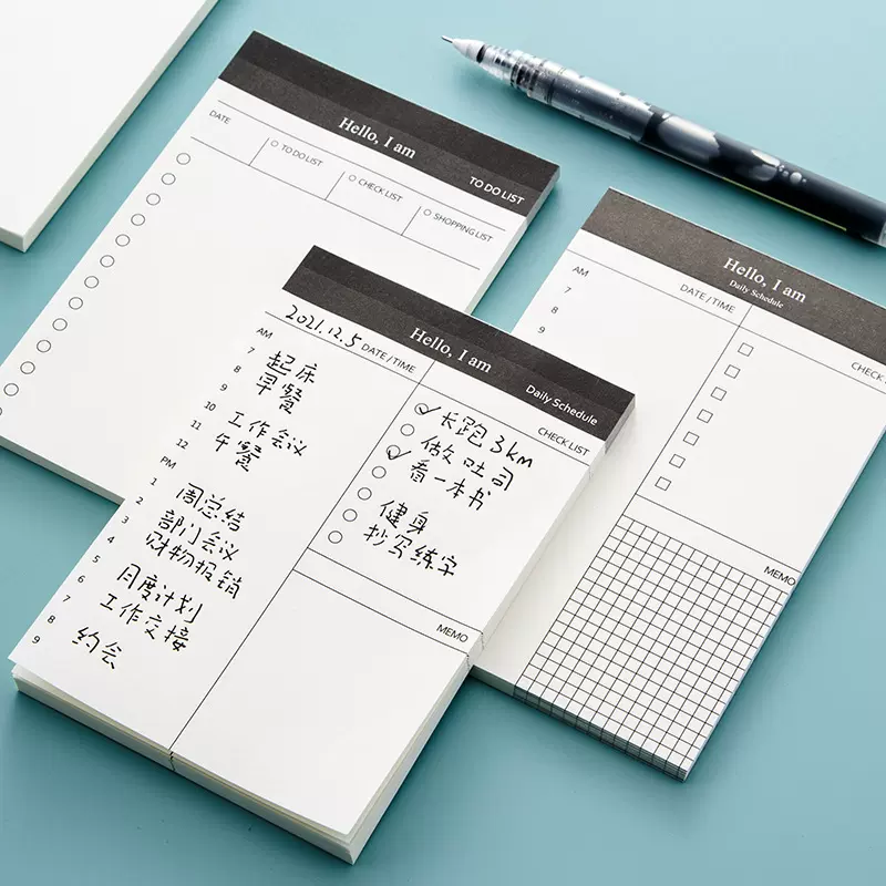 可撕便签本学生用日计划本便签时间管理便签本日程本每日计划本