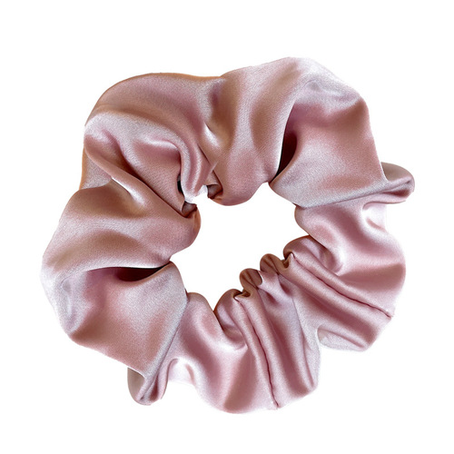 French solid color satin hair tie, high-end satin hair tie, hair tie, simple hair accessory