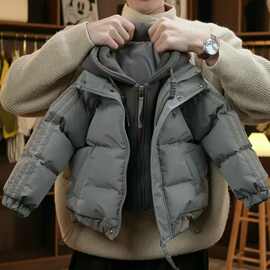 男童棉服冬季205新款儿童棉袄中大童冬装加厚棉衣假两件外套棉服