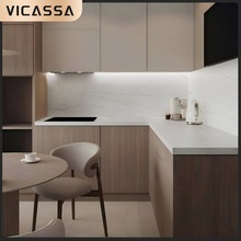 石英石橱柜台面石英石中岛台玉质感石英石工厂自产自销抗污耐磨