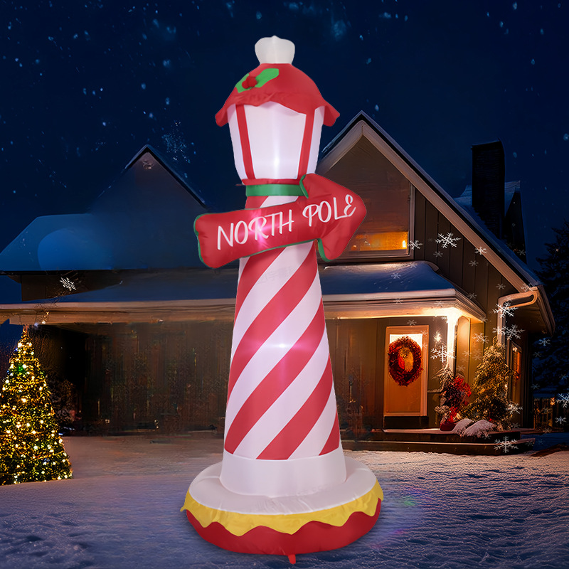 Transfronterizos 1,8 metros de decoración de navidad modelo de aire inflado Santa Claus hogar ártico decoración de jardín luminoso