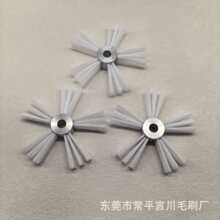 毛轮刷 尼龙丝清洁毛刷 机械设备清扫刷 铝合金底座 支持定制