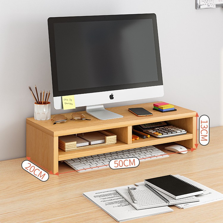 Soporte de elevación de computadora Soporte de soporte de monitor Base de elevación Estante de almacenamiento de escritorio de escritorio Estante de escritorio