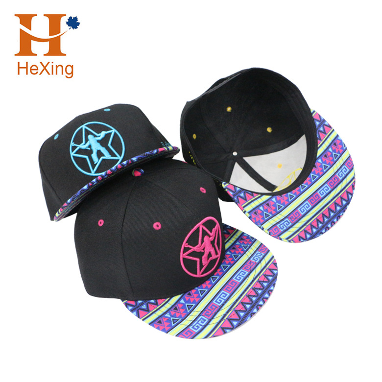 Shenzhen hat factory custom embroidered hat, custom hip hop hat, custom flat hat, custom street dance hat