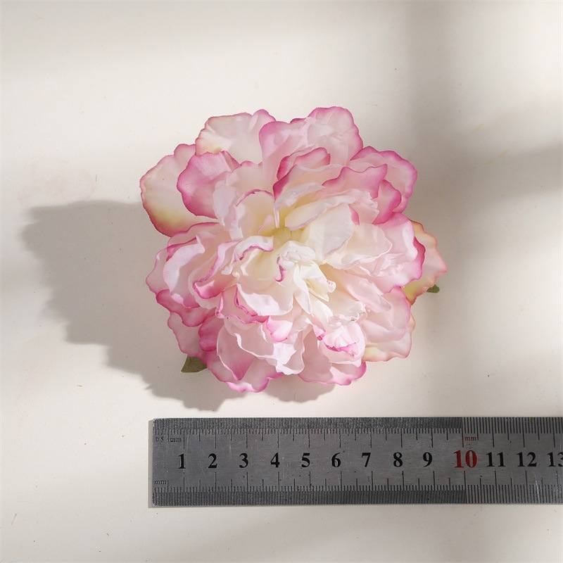 DIY手シミュレーション焼辺牡丹帽子服アクセサリー花花頭絹花偽花結婚祝い花壁装飾|undefined