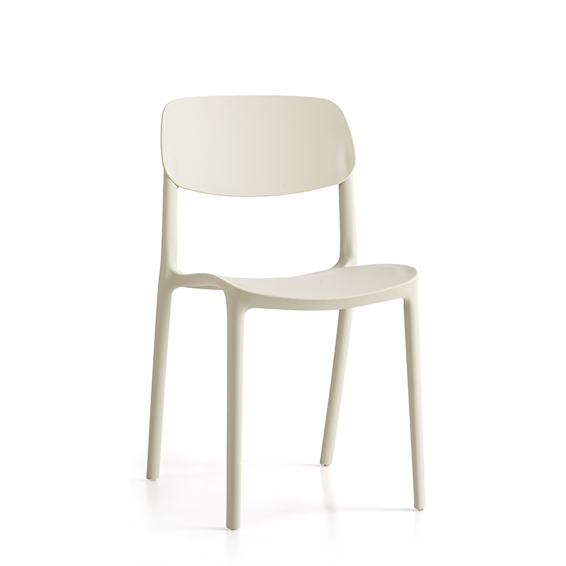 Foshan Silla de plástico Fábrica Oficina Ocio Ingeniería Silla de apoyo Hogar con respaldo Silla de plástico completo Plástico PP engrosado