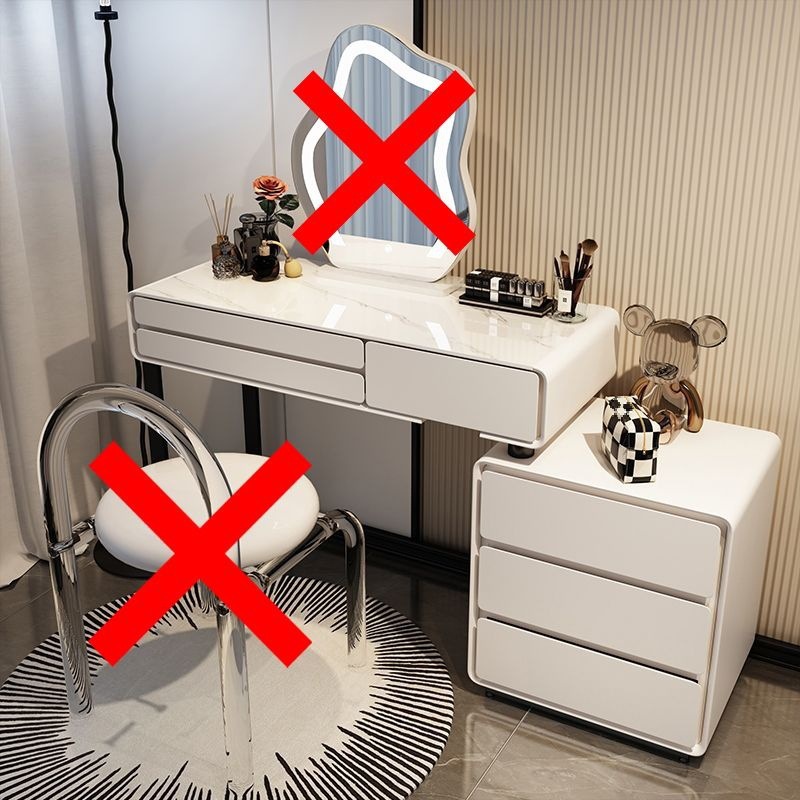 99.9 테이블 + 서랍장 [거울 없음, 의자 없음]