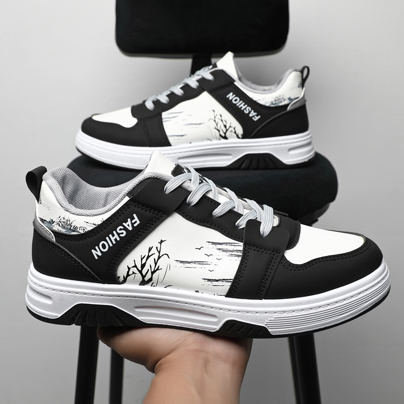 Zapatos de plataforma de todo fósforo de moda nuevos zapatos de primavera para hombres nuevos zapatos blancos transpirables zapatos de moda de ocio deportivo para hombres