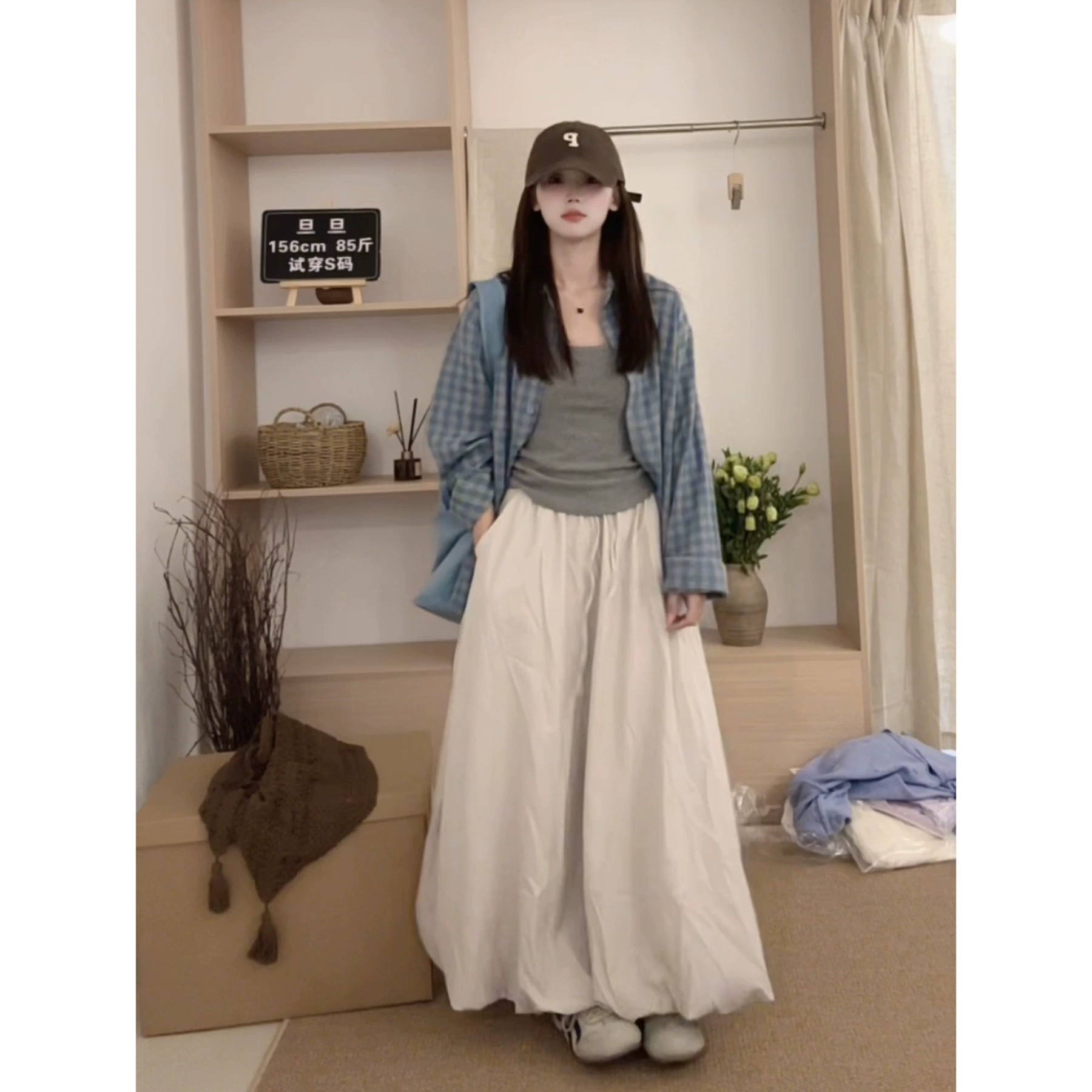 Пышная цветочная юбка Женская весна и лето 2025 Новый стиль с высокой талией