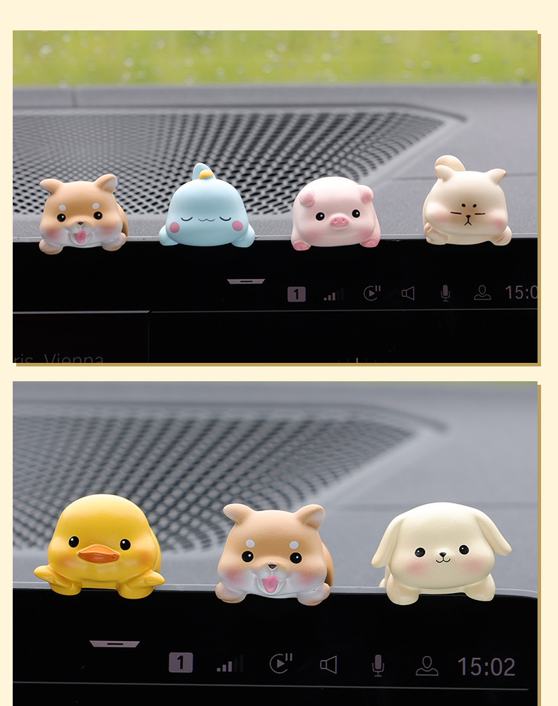 Party Mini Ornaments Computer Screen Monitor Car Center Console Screen Car Interior Decorations