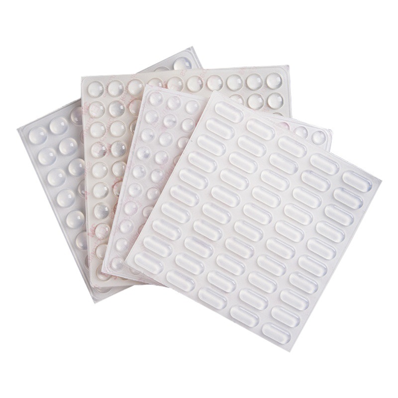Partícula Anticolisión de silicona transparente hemisférica autoadhesiva de caucho grano Puerta de muebles pegatinas anticolisión junta de silicona antideslizante