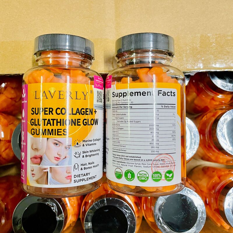 谷胱Whitening Lightening甘肽Glutathione Collagen Gummies跨境|undefined