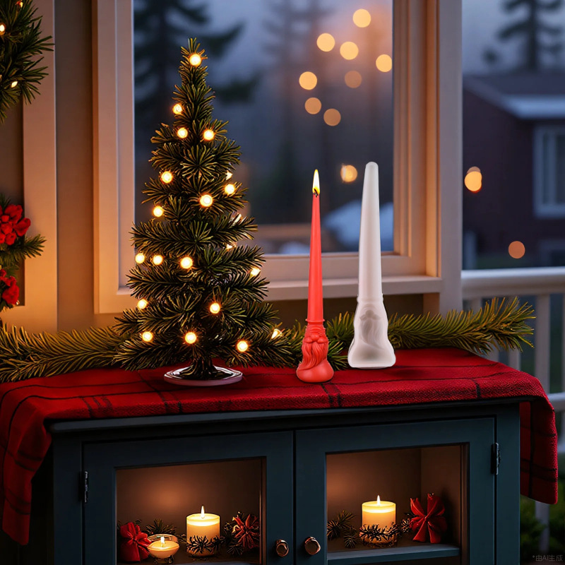 Molde de vela de aromaterapia navideña Sanxin tira larga de silicona regalos DIY