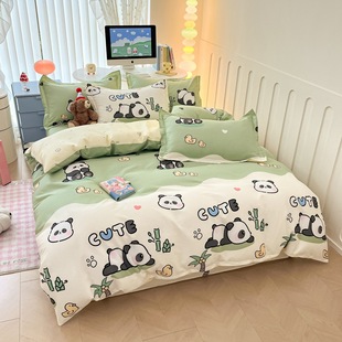 Cute cotton quilt cover single piece cotton quilt cover cartoon 150x 200 dormitory student single double sheet 200x230