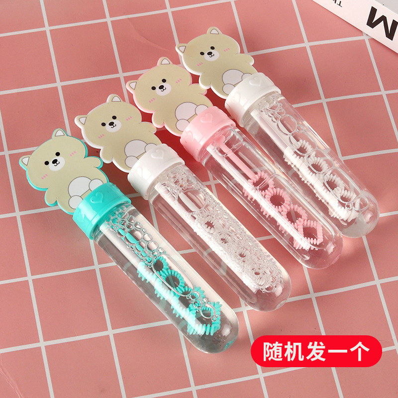 Barras de burbujas para niños pequeños juguetes de burbujas al aire libre regalos festivos de bodas parques empujar mercado nocturno mayorista