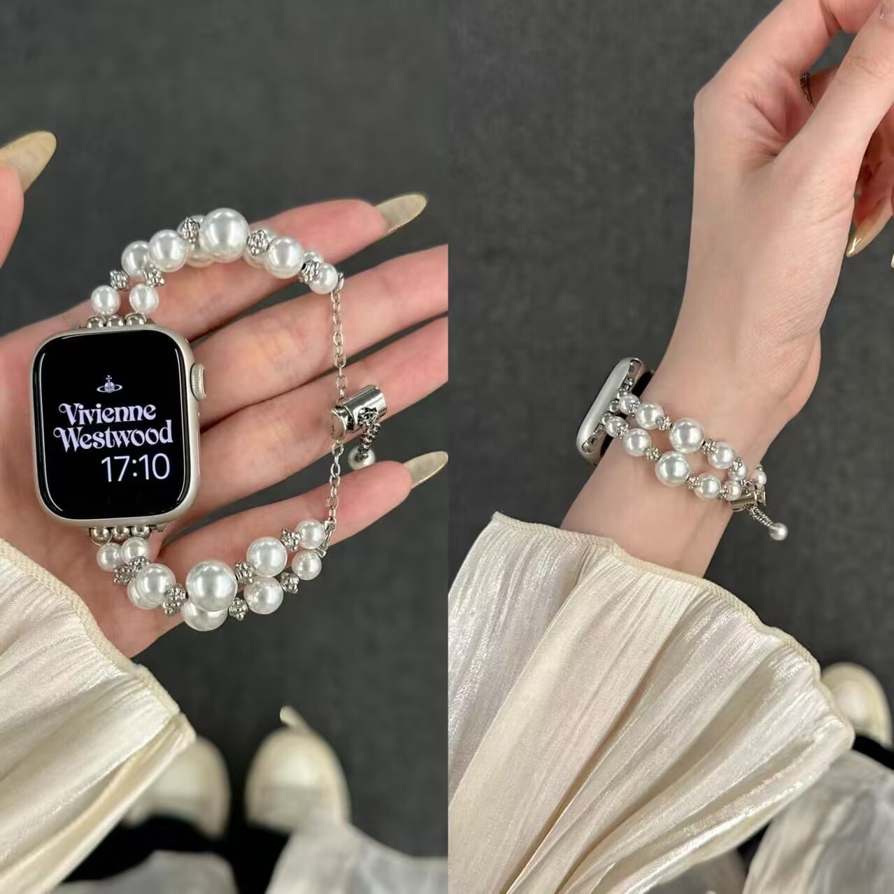2025 new pearl strap AppleWatch chain for apple huawei millet high fashion