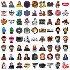 跨境美剧怪奇物语平面装饰服饰胸针包包diy饰品配件卡通软胶贴片