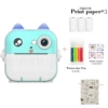 Q5 High -end APP Blue+3 Volume Printing Paper+Watercolor Pen+Random Sticker+Storage Bag
