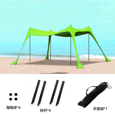 canopy beach sand digging tent – Avtomobil dam çadırları - new-green-set-of-4-irons-200160150cm