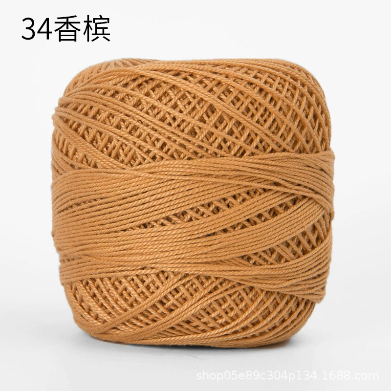 Шёлковая crochet нить шарики, 3 размера, разноцветная пряжа для вязания сумок и крючком