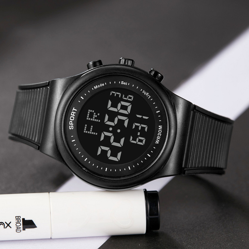 Moda nueva cáscara transparente deportes al aire libre reloj estudiante Venta caliente impermeable multifuncional reloj electrónico hombres y mujeres reloj