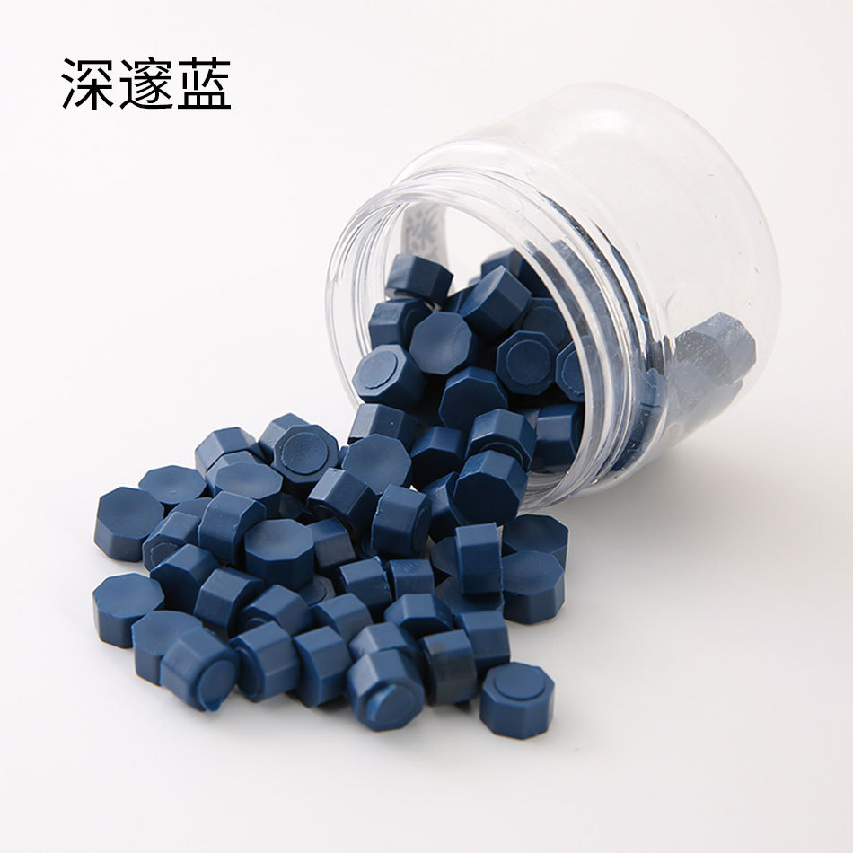 Macaron en caja de 50 colores, cera de pintura de fuego de color mixto, cera de botella granular mate, 60g, peso neto, aproximadamente 38g, sobre, cera sellada