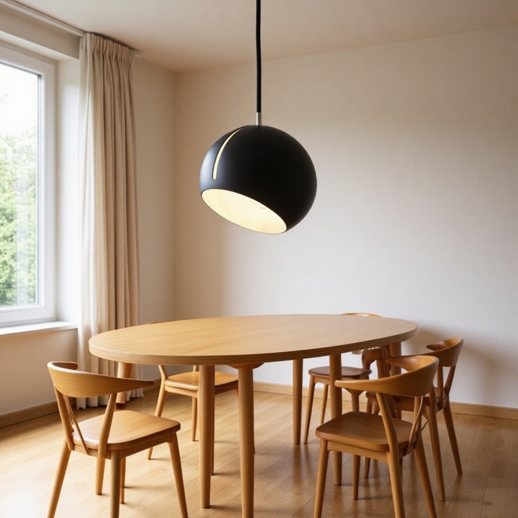 Creative Art Black and White Adjustable Iron Pendant Light, Personalized Bar Counter, Study Room, Clothing Store Single-Head Vintage Style Pendant Light