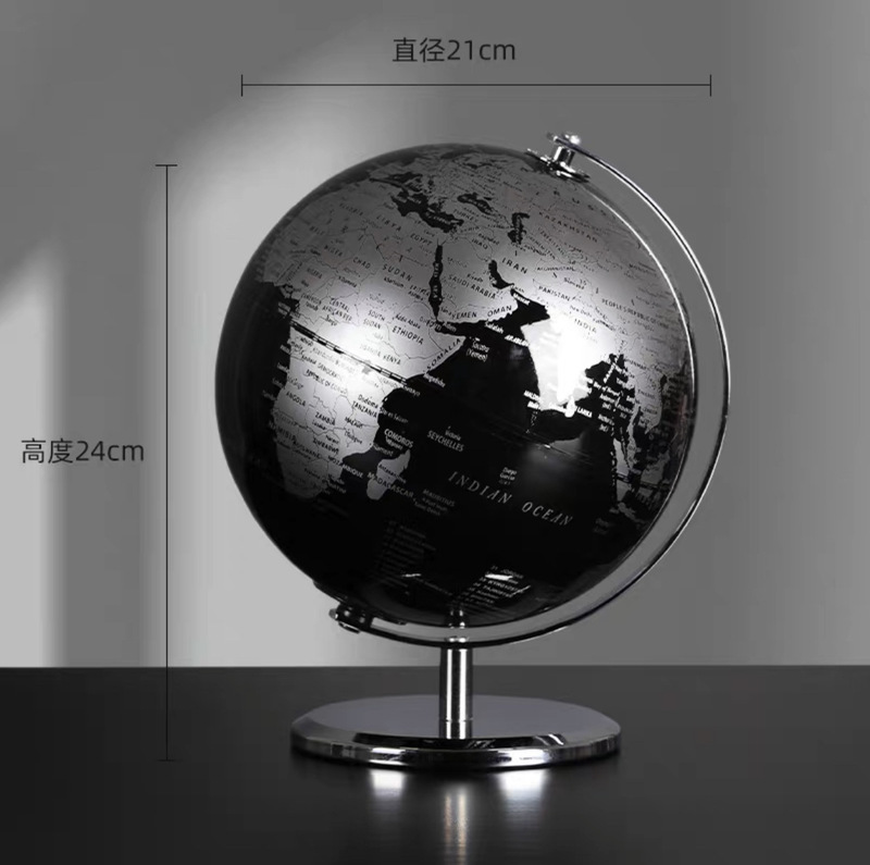 創意的な透明な地球儀の置物は軽くて豪華で高級な客間のテレビの棚の事務室のデスクトップの書斎の家庭の装飾品です。|undefined